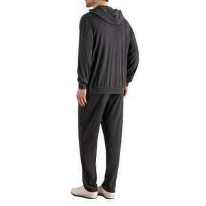 Ensemble de survêtement unisexe en gros, pull-over uni, sweat-shirt ample et pantalon de survêtement, ensemble de survêtements pour hommes - Product Image 5