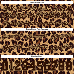 Men Leopard Print Basketball Shorts Custom Team Name Number Brown Black <b>Animal</b> <b>Pattern</b> Breathable Mesh Sportswear Summer - Product Image 4
