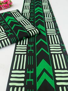Tela de algodón con estampado de cera Africana Premium de Freetown, Material lujoso para vestidos elegantes, ropa tradicional y decoración del hogar - Product Image 3