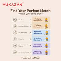 Yukazan Balancing Shampoo Oil 500ml Pengontrol Minyak Kulit Kepala Peningkat Volume Rambut Minyak Biji Camellia Organik Moonlight Rive Terkonsentrasi