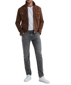 Pantalones Vaqueros de Mezclilla para Hombre, Estilo Streetwear, Lavado a la Nieve, Corte Ajustado, Cómodos, Elásticos y Transpirables - Product Image 4