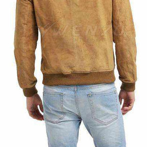 Premium Quality Soft Texture Durable Stitching Comfortable Fit Men <b>Suede</b> Leather <b>Jacket</b> Front Eco-Friendly Breathable Stylish - Product Image 6