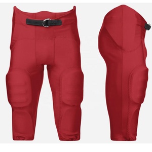 Pantalons de football américain en gros avec protections, haute élasticité, coupe professionnelle, pantalons de sport - Product Image 3