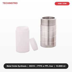 Autoclave Hidrotermal de Laboratorio para Síntesis de Nanopartículas de Óxido Metálico, Revestimiento de PTFE, Acero Inoxidable SS316, de 25ml a 2000ml, para Uso en Laboratorio - Product Image 1