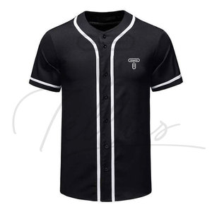 เสื้อเบสบอลแขนสั้นแบบสวม ยูนิเซ็กซ์ ขายดีที่สุด ระบายอากาศได้ดี พิมพ์ลายแบบซับลิเมชั่น ผลิตจากโพลีเอสเตอร์/คอตตอน สำหรับกีฬาเบสบอล - Product Image 1