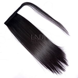 Cabello Natural Negro de Alta Calidad, Liso Natural, Cola de Caballo de Cabello Humano Real con Precio de Mayoreo - Product Image 5