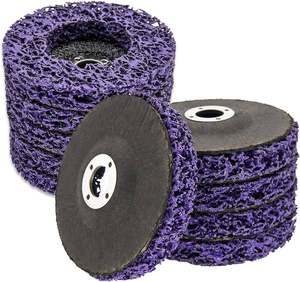 Disco Strip-IT de 4 pulgadas para quitar costuras de soldadura, disco de solapa de tira limpia, limpieza de soldaduras, disco de tira de polietileno de cambio rápido - Product Image 3