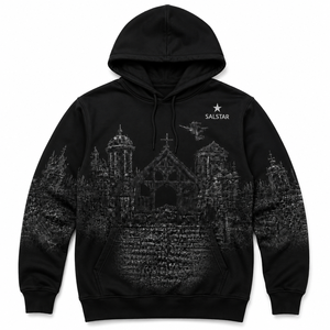 Sudadera con Capucha de Algodón Personalizada para Halloween, Estilo Gótico Urbano, Fabricación OEM - Product Image 1