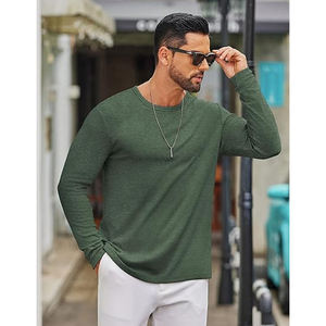 T-shirt Homme Grande Taille à Manches Courtes, Col Rond, Uni, Décontracté, Coupe Ample, Tricoté, Logo Frontal, Respirant, Design Épuré - Product Image 5