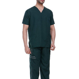 New Custom Logo Wholesale Nurse Hospital Medical Uniforms Polyester Rayon Spandex Stretch Flare Pants <b>Scrubs</b> <b>Sets</b> for Men - Product Image 5