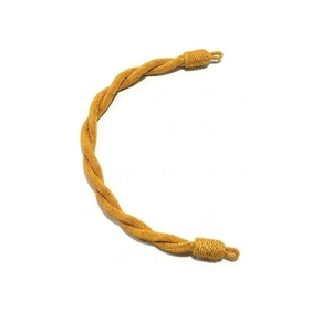 Ceremonial Uniform <b>Cap</b> Cord Gold Metallic <b>Peaked</b> Braided <b>Cap</b> Cord for Headwear Twisted Cord - Product Image 2