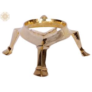 Handmade 8-Inch Brass Conch <b>Stand</b> Home Decor Item Made in India Handcrafted Artwork - Product Image 3