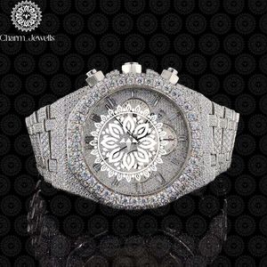 Reloj de Lujo para Mujer Charm_Jewells, Acero Inoxidable, Esfera Redonda de 42 mm, Cristal de Zafiro, Cuarzo Analógico, Cronógrafo, Diseño Moderno - Product Image 1