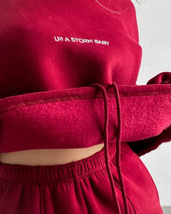 Pull d'hiver uni surdimensionné en 100 % coton, col montant, impression de logo personnalisée, respirant, coupe-vent, séchage rapide, léger, prix bas - Product Image 3