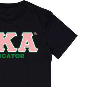 AKA Black Rep Your Profession T-Shirt für Damen, bedruckt, Rundhalsausschnitt, kurzärmelig, für Lehrer, Unternehmer, Sorority, lässig, mit Grafik - Product Image 4