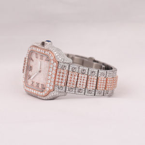 Custom top quality Lab Grown VVS diamond <b>watch</b> <b>Waterproof</b> 41mm full Iced Out Luxury Wholesale <b>watch</b> For <b>Men</b> - Product Image 2