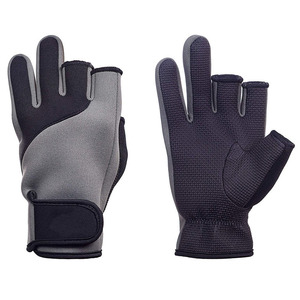 2026 New Arrival Leather Fishing <b>Gloves</b> with Hook Loop Closure Adjustable Non-slip Unisex All Seasons Best Selling Best Price - Product Image 1