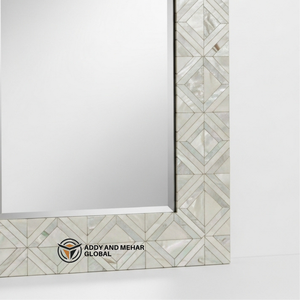 Espejo de Pared Decorativo Cuadrado Art Deco de Alta Gama, Ecológico, Hecho a Mano, con Marco de MDF para Exportación - Product Image 4