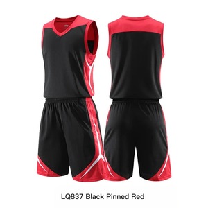 Ensemble de maillots de basket-ball personnalisés bleu marine avec numéro jaune et nom imprimés par sublimation, uniforme unisexe adulte en polyester respirant - Product Image 2