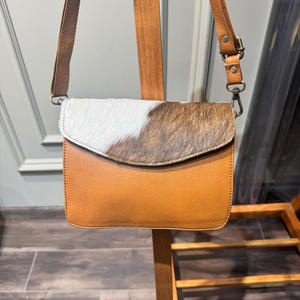 Bolso de piel de vaca de fabricante más vendido, mujer con estilo genuino para bolso de cuero, bolso de hombro, bolsos de cuero para ocultar el pelo - Product Image 2
