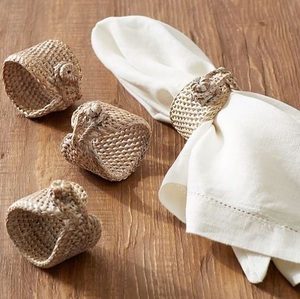 Custom Handmade Napkin Holder Ring Natural Rattan Design for <b>Table</b> Party Wedding Decoration At Wholesale Price - Product Image 6