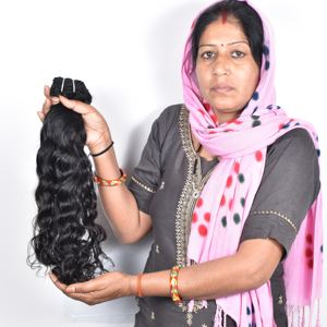 Extensiones de Cabello Humano Natural Virgen Ondulado Sin Procesar de la Mejor Calidad, Cabello Humano con Cutícula Alineada, Saludable y Natural - Product Image 2