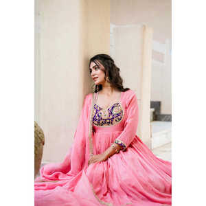 Conjunto de Fiesta para Mujer de Diseñador, Elegante Vestido con Falda y Dupatta para Ocasiones Especiales - Product Image 2