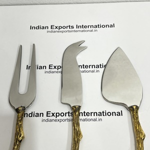 Kit de couverts en acier inoxydable avec manche en bois de cerf, design de luxe, portable, léger, compatible lave-vaisselle et congélateur (cuillère/fourchette/couteau/baguettes) - Product Image 2