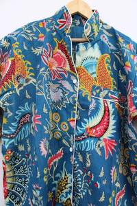 Conjunto de Pijama Coordinado con Estampado Animal para Mujer de Naaz Textile, Ropa de Dormir Informal de Verano, Suave y Transpirable, 100% Algodón - Product Image 2