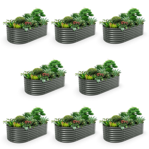 Wholesale Galvanized Metal Garden Bed With Legs And Storage <b>Shelf</b> Planter Box For Vegetables And Flowers Outdoor Patio Garden - Product Image 4