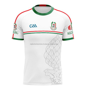 Camiseta de Fútbol Gaélico de Alto Rendimiento, 100% Poliéster, Manga Corta, Diseño Sólido Sublimado, Uniforme de Fútbol GAA, Servicio OEM Premium - Product Image 1