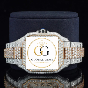 Excellent Quality Stainless Steel Fully Iced Out Diamond Watch for Men and Unisex Available for Export Price from India - Product Image 4