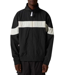 Ensemble de survêtement unisexe respirant coupe-vent effet froissé deux pièces avec empiècements, haute qualité, grandes tailles, personnalisable avec logo - Product Image 3