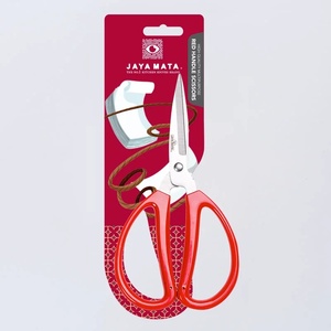 กรรไกรสแตนเลสอย่างดี JAYA MATA JM317 หนา 3 มม. ขนาด 7-3/4 นิ้ว ด้ามจับสีแดง จับสบาย คมกริบ ล้างในเครื่องล้างจานได้ - Product Image 5