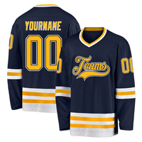 Maillot de hockey sur glace personnalisé pour adulte, uniforme professionnel de hockey sur glace, tenue d'équipe, 100% polyester sublimé, 280g, manches longues