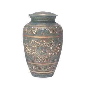 Urnas de cremación de latón clásicas y de alta calidad con diseño de Paloma voladora, acabado en color dorado y negro para cenizas humanas - Product Image 5