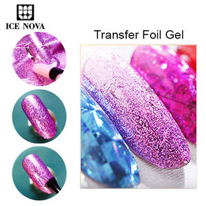 ICE NOVA Gel de transfert pour feuille, Nouvelle Arrivée, pour un <span class=keywords><strong>effet</strong></span> d'impression, 1kg, Marque Privée, Sans HEMA/TPO, Couleur mate translucide cristalline - Product Image 1