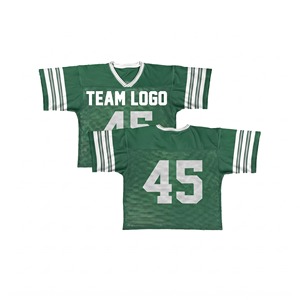 Camisetas de Malla de Una Sola Capa de Alta Calidad con Estampado Personalizado para Aficionados al Fútbol Americano, Ajuste Holgado, Tallas Grandes - Product Image 1