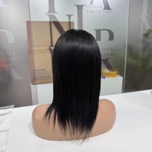 Vente à chaud perruques de cheveux humains sans colle cheveux vietnamiens couleur naturelle perruque droite pour les femmes noires perruque de dentelle frontale HD brute - Product Image 2