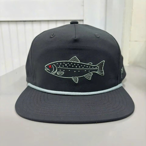 Gorras Snapback Personalizadas Multicolor con Logotipo de Pez Bordado, Fabricante de Gorras de Vietnam, Gorras de Campamento con Cuerda de Nylon para Actividades al Aire Libre y Promoción - Product Image 1
