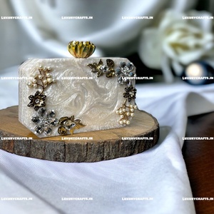 แม่มุกกระเป๋าLadyคลัทช์โลหะ 2021 ขายร้อนงานแต่งงานHandmadeแฟชั่นLadyกระเป๋าถือโดยLuxury CRAFTS - Product Image 6