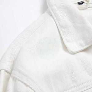 2026 Solid Color Casual Men's <b>Jeans</b> Jacket Stand Collar Front Logo Breathable Eco-Friendly Winter Streetwear Comfortable Fit - Product Image 4