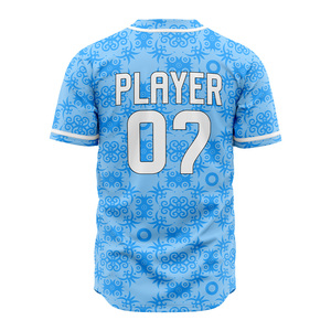 เสื้อเบสบอลแบบสั่งทำพิเศษพร้อมกระดุมทั้งตัว ชุดทีมซอฟต์บอล ผ้าโพลีเอสเตอร์แห้งเร็ว ผู้ผลิต OEM ODM - Product Image 5