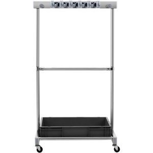 Organizzatore di attrezzi da giardino 10 ganci porta attrezzi a manico lungo/rastrello/scopa porta attrezzi in metallo porta attrezzi da giardino - Product Image 1