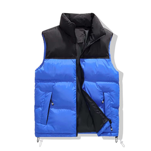 Gilet matelassé à col roulé pour homme personnalisé, sans manches, imperméable, coupe-vent, avec service OEM, grandes tailles disponibles - Product Image 6
