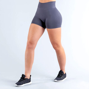 Shorts de Cintura Alta Elásticos para Mujer, con Abertura Lateral, Pantalones Cortos de Pierna Ancha, Color Sólido, Shorts de Mezclilla para Mujer - Product Image 1
