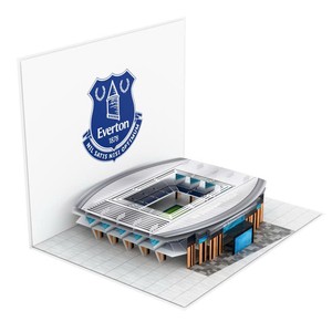 Everton Football Club 3D Pop-Up Greeting Card Matte Varnish Digital Printing <b>Gift</b> - Product Image 4