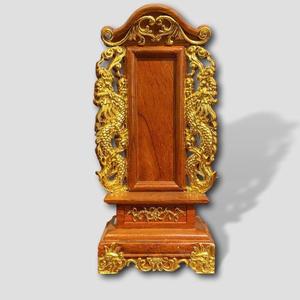 Tablette Ancestrale Artisanale Traditionnelle Vietnamienne en Bois de Rose à Motifs Animaux, Plaque Décorative de Culte en Bois pour Table de Maison - Product Image 2