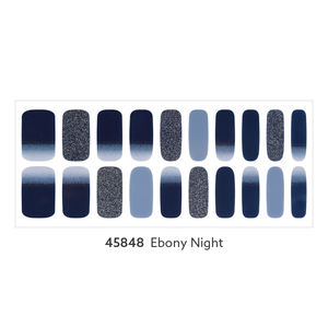 Tiras de uñas de Gel de alta calidad 3D superventas #45848 Ebony Night Made in Korea Salon Decoration Nail Stickers & Decals - Product Image 2