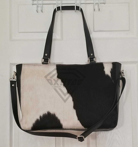 Bolso Tote de Cuero Genuino de Vaca Premium, Fabricante Personalizado, Venta al por Mayor, Bolso de Hombro Cruzado de Lujo con Pelo de Vaca para Mujer, Ropa - Product Image 6